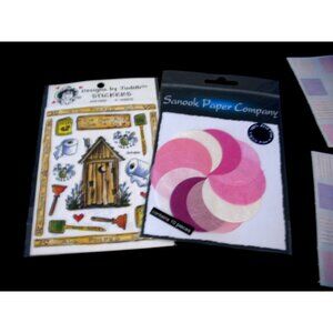 Mrs. Grossman's Stickers 2 Strips Each Rainbow, Gold Swirls and Pastel, CM Block